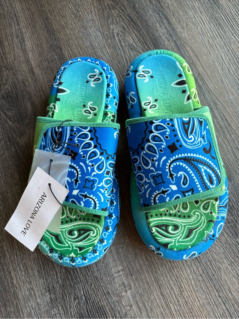 NWT Arizona Love Moly Bandanna Slide Sandals - Picture 3 of 6